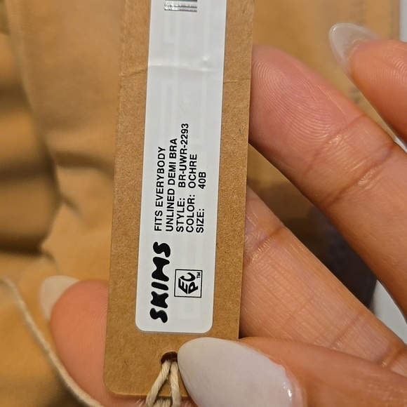 Skims Underwire Braw Support Demi Bra In Sienna NWT - Picture 9 of 9